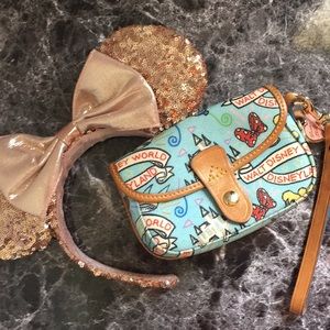 Blue Walt Disney World Dooney & Bourke Wristlet